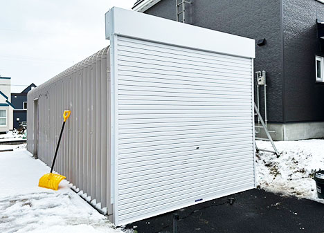 シャッターのかさ上げ