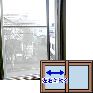 引き違い網戸